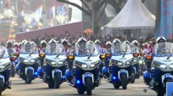 15 Srikandi Polisi Militer Kawal Kirab Bendera Pusaka dari Monas Menuju Istana