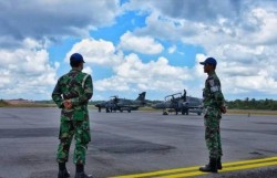 2 Pesawat Tempur Skadron Udara 12 Siaga di Lanud RHF Tanjungpinang