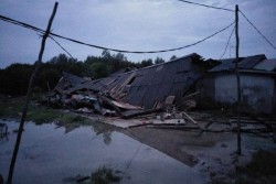 20 Rumah di Desa Karyatani Lampung Timur Rusak Dihantam Puting Beliung