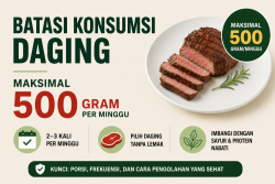 Ahli Gizi Ingatkan Batas Aman Konsumsi Daging, Maksimal 500 Gram per Minggu
