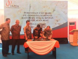 Apri Sujadi Resmikan Fasilitas Penetasan Telur Ayam Milik PT Japfa Comfeed di Teluk Bintan