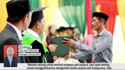 Ayah di Aceh Hadiri Wisuda untuk Gantikan Putrinya yang Meninggal