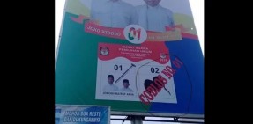 Baliho Jokowi-Maruf Ilustrasikan Paslon 02 Seperti Tikus