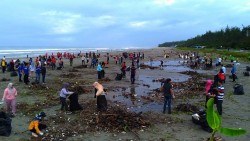 Bencoolen Mall dan Komunitas Goro Bersihkan Pantai Dari sampah