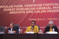 Berikut Lima Bacalon DPD Riau yang Memenuhi Syarat Dukungan Minimal