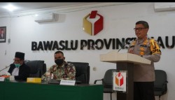 Buka Rakor Sentra Gakkumdu Se-Riau, Kapolda Riau Dukung Keputusan Bawaslu
