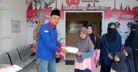 Bulam Ramadhan SPSI-SPTI Desa Batang Duku Bengkalis Salurkan Santunan kepada Anak Yatim