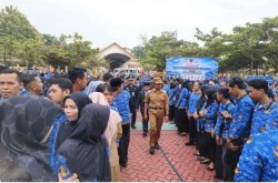 Bupati Kampar Tegaskan Disiplin ASN, Tak Ikut Apel TPP Dipotong