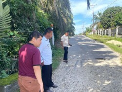 Bupati Kampar Tinjau Kondisi Box Culvert Jalan Penghubung Kampar Kiri–Kampar Kiri Hulu