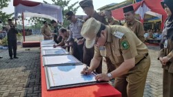 Bupati Meranti Pimpin Deklarasi Pencanangan Pembangunan Zona Integritas Tahun 2019