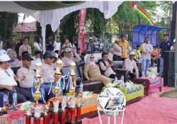 Camat Cup Kampar Kiri Bergulir, Eko Apresiasi Semangat Kebersamaan Masyarakat