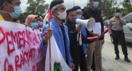Datang ke Riau, Mahasiswa Demo Minta Presiden Cabut Izin HGU dan Selesaikan Konflik Agraria