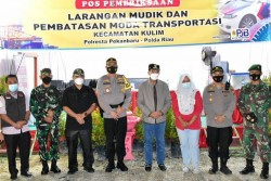 DPRD Pekanbaru Ikuti Sidak Posko Penyekatan Pencegahan Penyebaran Covid-19 Bersama Forkopimda