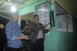 Ini Pesan Abdimas usai Resmikan Poskamling di RW 09
