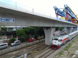 Jalur Layang Kereta Api Bandara Kualanamu Bakal Segera Beroperasi