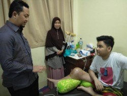 Jenguk Riska dan Marwan, Syahrul Aidi Minta Pemerintah Fokus Melayani Masyarakat Kurang Mampu