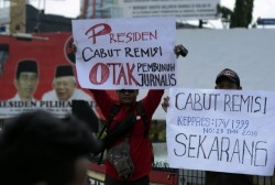 Jurnalis Lampung Tuntut Jokowi Cabut Remisi Pembunuh Wartawan