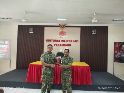 Kababinkum dan HAM TNI Laksda TNI Farid Ma'ruf Kunjungan Kerja ke Oditur Militer I-03 Pekanbaru
