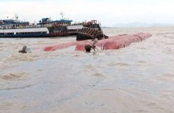 Kapal Isap PT Timah Tenggelam di Perairan Kundur Karimun