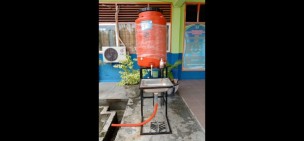 Kreatif, SMKN 1 Bangkinang Ciptakan Cuci Tangan Tanpa Harus Disentuh, Dapat Dipesan Mulai Sekarang