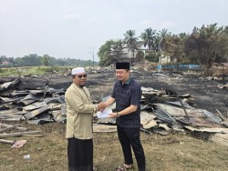 Kunjungi Pesantren Syekh Burhanuddin Kuntu Pasca Kebakaran, Syahrul Aidi Ajak Semua Pihak Berdonasi