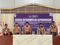 Kursus Kepramukaan Pekanbaru 2026 Resmi Ditutup, Irwan Nasir Dorong Integrasi Teknologi Informasi