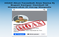 Lagi-lagi Akun Hoak Pj Bupati Kampar Muncul