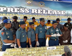 Lanal Lhokseumawe Gagalkan Penyelundupan 50 Kg Sabu