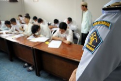 Lima Siswa di Lapas Anak Palembang Ikuti UNBK