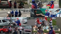 LPM Pekanbaru Bagikan Masker ke Masyarakat