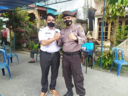 Lurah Sidomulyo Barat Tinjau Vaksinasi Massal, Targetkan 500 Warga