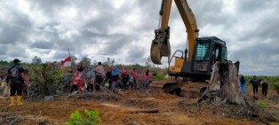 Masyarakat Rantau Kasih Mengungsi ke Lahan Konflik, KNPI Kampar Keluarka Pernyataan Sikap