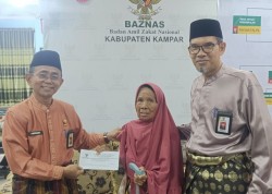 Melalui Program 'Kampar Peduli', Baznas Kampar Salurkan Zakat Rp 114.000.000 Tiap Bulan ke Mustahik