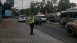 Meski Padat, Akhir Liburan Jalur Berastagi Lancar