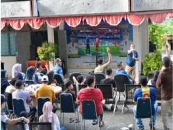 Nobar Piala Dunia 2026 di Kominfo Kampar Semarak, UMKM Lokal Ikut Tumbuh dan Berdaya