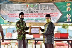 Pada Diklatsar, Hamdani Semangati KOKAM Muhammadiyah Riau