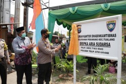 Patut Dicontoh, Masyarakat Perawang secara Swadaya Bangun Rukan Bhabinkamtibmas