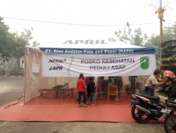 Peduli Korban Asap, Posko Kesehatan RAPP Ramai Pengunjung