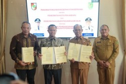 Pekanbaru–Inhil Perkuat Sinergi, Agung Nugroho dan Bupati Herman Sepakati Kerja Sama Strategis