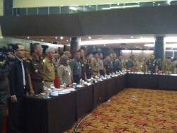 Pemda Meranti Ikuti Rakor Pembahasan Pemilu Bersama Pemda dan Forkopimda se-Riau