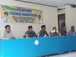 Pemdes Tanjung Bungo Latih Anak Muda Jadi Teknis Barang Elektronik