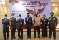 Pemkab-Forkopimda Siak Ikuti Upacara Virtual Hari Kesaktian Pancasila Bersama Presiden