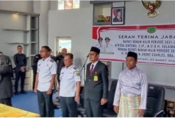 Pemkab Rohil Gelar Serah Terima Jabatan Bupati dan Wakil Bupati Periode 2025-2030
