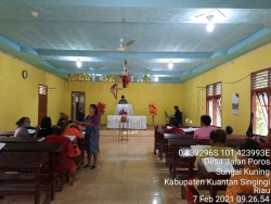 Pendeta di Kuansing Dukung Penerapan Prokes Sebelum Ibadat