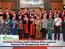 Pj Sekda Kampar Hadiri Sidang Pleno Laporan Tahunan PN Bangkinang Kelas IB