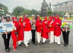 Polantas Karib Sapa Warga di CFD Pekanbaru, Edukasi Lalu Lintas Dikemas Humanis