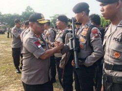 Polda Kepri Kirim 104 Personel Brimob ke Jakarta
