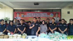 Polda Sumut Gagalkan Penyelundupan Ratusan Kilogram Narkoba oleh Jaringan Malaysia-Aceh-Riau- Sumut