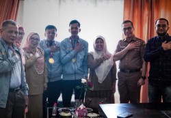 Raih 4 Medali di PESONAS II 2026, Atlet SOIna Kampar Disambut Wabup Misharti