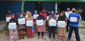 Rumah Yatim Sampaikan Bantuan Sembako untuk Korban Banjir Pekanbaru
